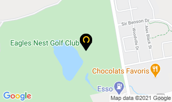 Eagles Nest Golf Club in Vaughan map