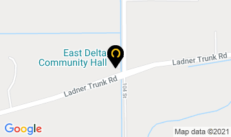 East Delta Community Hall in Delta map