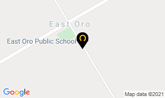 East Oro Public School in Hawkestone map
