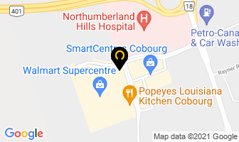 East Side Mario's in Cobourg map