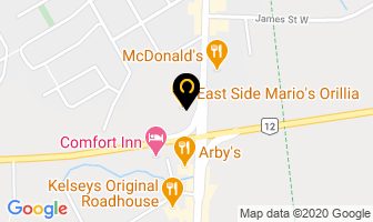 East Side Mario's in Orillia map