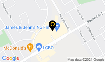 Eastcourt Mall in Cornwall map