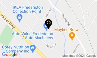 Eastern Automotive Warehousing Ltd in Fredericton map