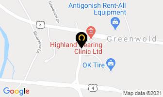 Eastern Gmc in Antigonish map