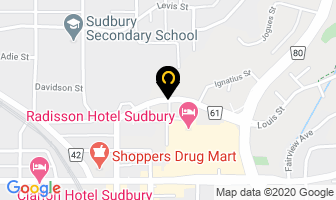 Eastview Gardens in Sudbury map