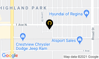 Easy Rent A Car in Regina map