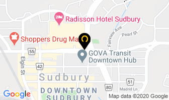 Eatons City Centre in Sudbury map