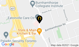 Eatonville Care Centre in Etobicoke map
