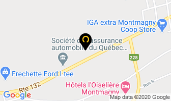 Eclairage Raymond Inc in Montmagny map