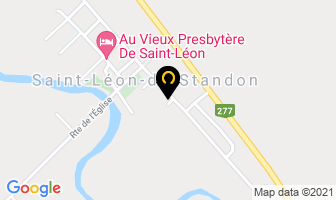 Ecole Des M&eacute;andres in Saint-léon-de-standon map