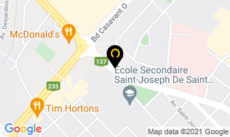 Ecole Le Yogacentre in Saint-Hyacinthe map