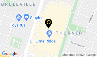 Eddie Bauer Lime Ridge Mall in Hamilton map