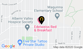 Edelweiss Bed & Breakfast in Port Alberni map