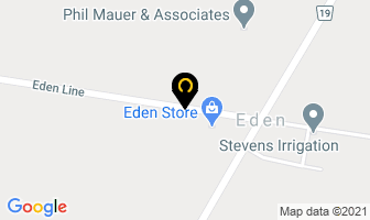 Eden Baptist Church in Eden map