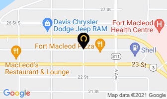 Eden's Funeral Home in Fort Macleod map
