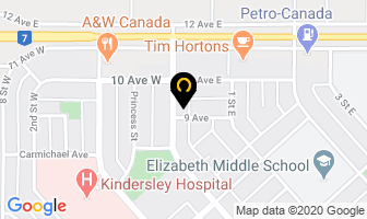 Edge Realty in Kindersley map