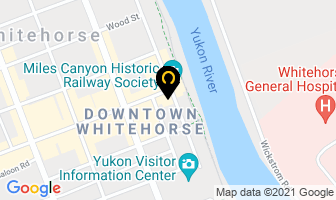 Edgewater Hotel in Whitehorse map