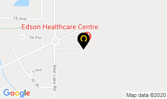 Edson Healthcare Centre in Edson map