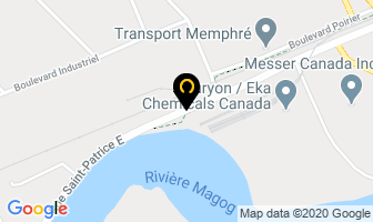 Eka Chimie Canada Inc in Magog map