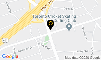 Elevator Advertising Network in Orillia map