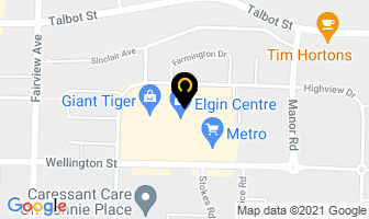 Elgin Mall in Baie-Comeau map