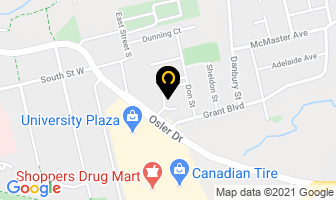 Elite Dental Studio in Hamilton map