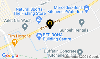 Elite Dog Training in Kitchener map