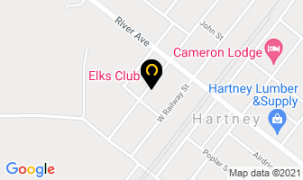 Elks Club in Hartney map
