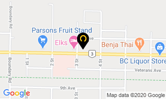 Elks Motel in Okanagan-similkameen D map
