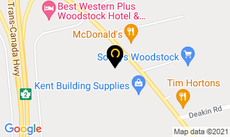 Ellis Denture Clinic in Woodstock map