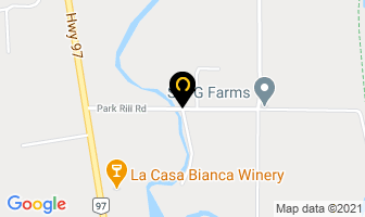 Elm Tree Farm B & B in Oliver map