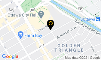 Embassy Hotel & Suites in Ottawa map