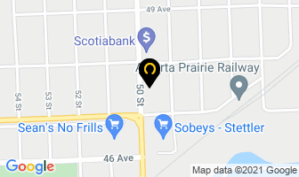 Ember Graphics Ltd in Stettler map