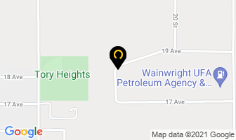 Enerplus in Wainwright map