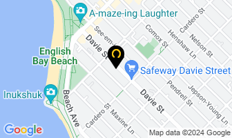 English Bay Dental Group in Vancouver map