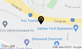 Ens Toyota in Saskatoon map