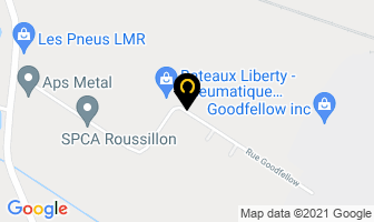 Enseignes Orange Inc in Delson map