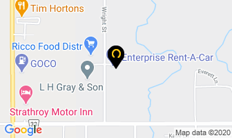 Enterprise Rent-A-Car in Strathroy map