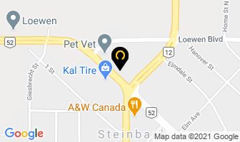 Enterprise Rent-A-Car in Steinbach map