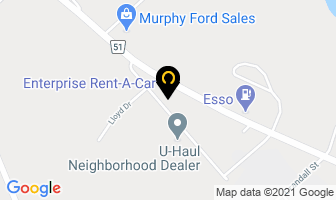 Enterprise Rent-A-Car in Pembroke map