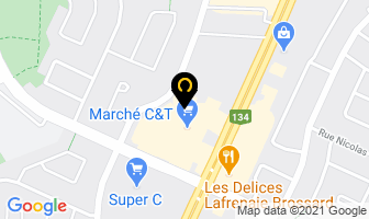 Enterprise Rent-A-Car in Brossard map