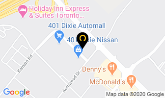 Enterprise Rent-A-Car in Mississauga map
