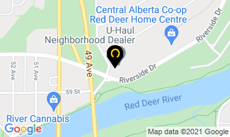 Enterprise Rent-A-Car in Red Deer map
