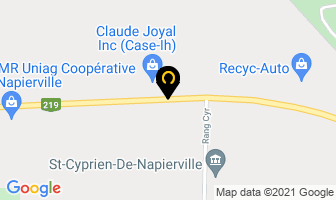 Entreprise G Lajoie in Napierville map
