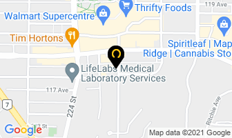 Envy Fitness in Maple Ridge map