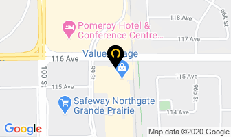 Equity Rentals in Grande Prairie map