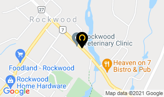 Eramosa River Caf&eacute; in Rockwood map