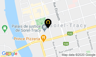 Eric Falardeau Denturologiste in Sorel-Tracy map