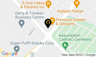 Eric Transport International in Mississauga map