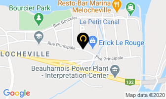 Erick Le Rouge in Beauharnois map